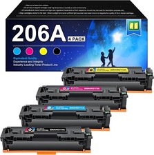 4PK 206A W2110A M283 M255 Toner Compatible with HP Color Pro MFP M283fdw M255dw