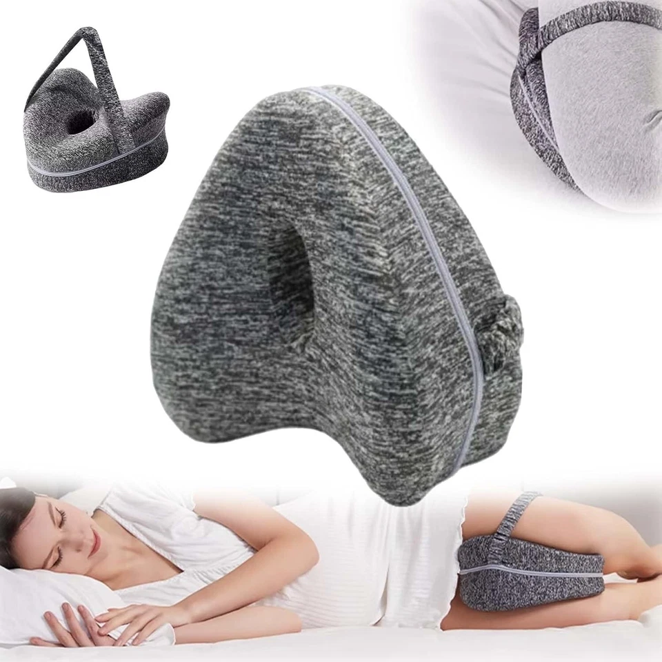 Almohada Premium para Piernas Espuma Memoria Almohada para Alivio del Dolor de Piernas y Rodillas para Dormir de lado Foto 2 de 4