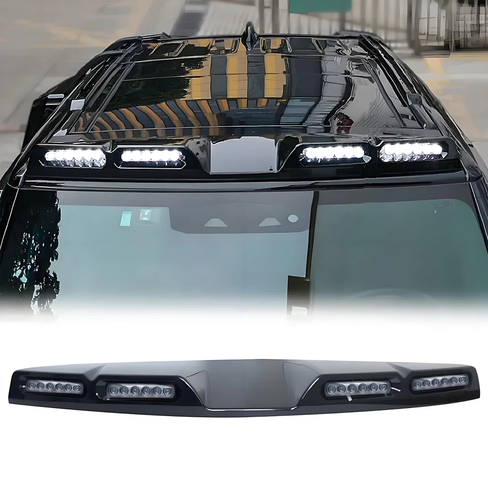 Roof Top Light Bar LED For 2020-2024 Land Rover Defender 90 110 130 Gloss Black Foto 2 de 4