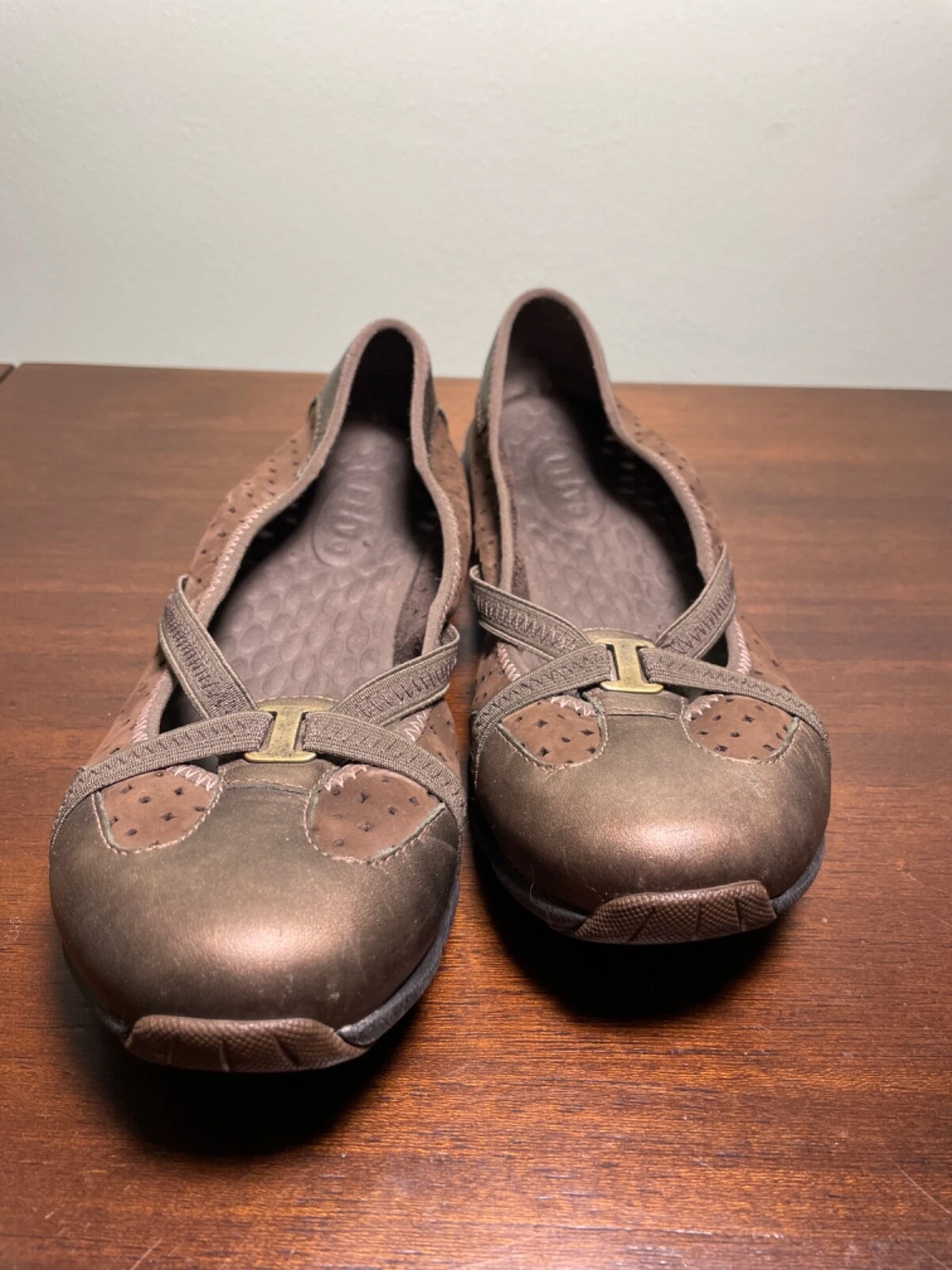 Ballerine Clarks Privo usate marroni tagliate taglia 8 5 M