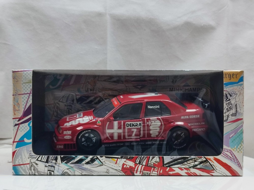 UT MODELS 1/18 Alfa Romeo 155 V6 Ti DTM Racecar Nannini Red Model Car Boxed