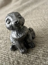 Hudson Pewter Rabbit Miniature Figurine In Sitting Position 2228 Tiny Cute Mini