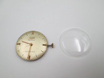 Máquina y esfera reloj pulsera Duward Diplomatic. Cuerda manual. Suiza. 1970