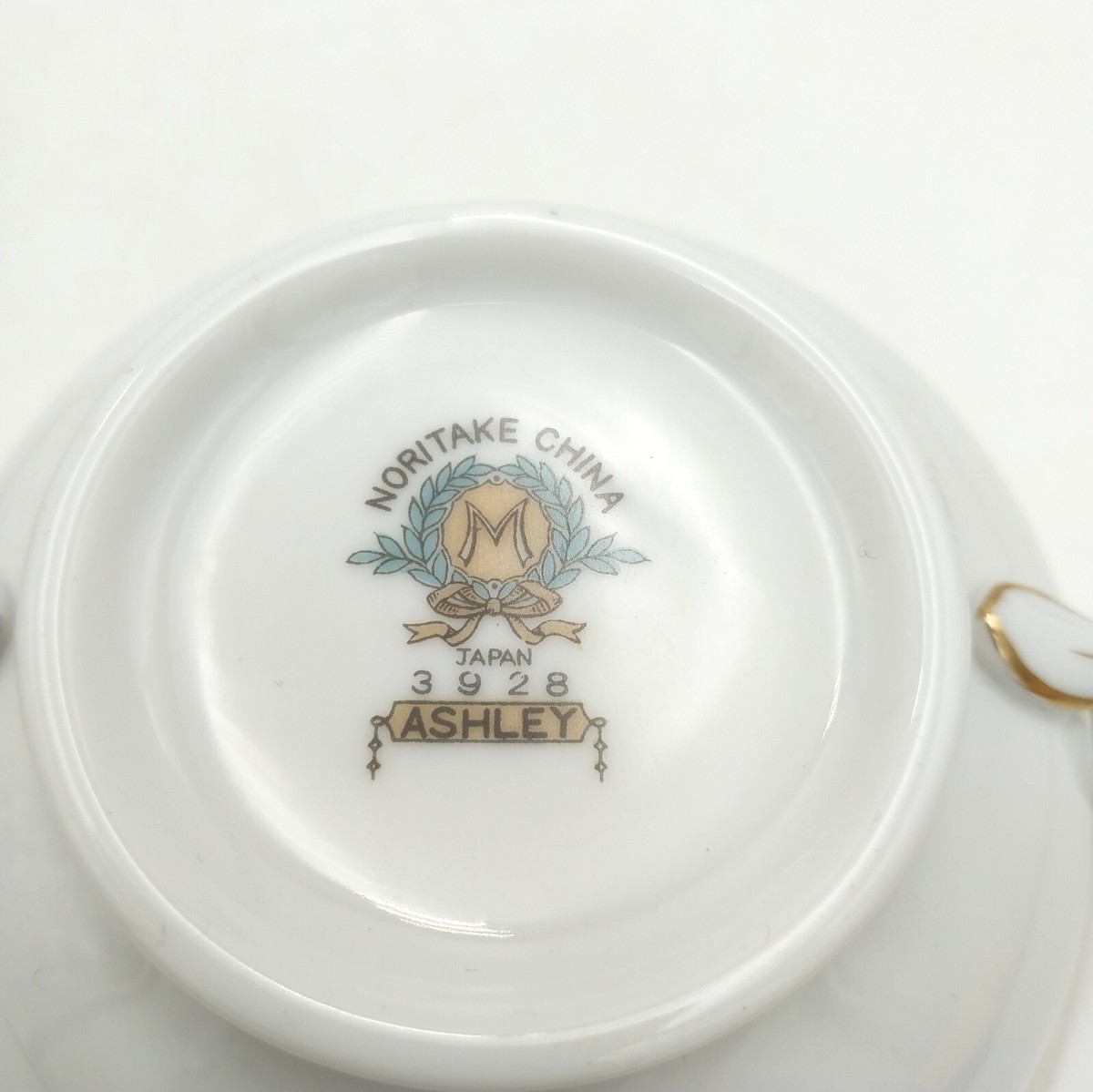 Vintage Noritake China Ashley 3928 Japan Handled Cream Soup Bowl