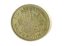 1948 half-crown, 2/6, George 6th coin. Free uk p&p nice coin collectable
