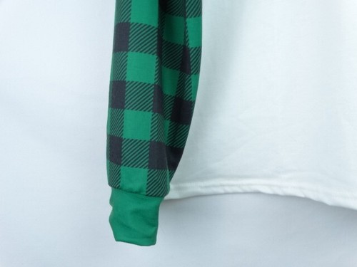 Happy St. Patrick's Day Women's Shirt Size XXL Green Plaid Irish Shamrock Top - Foto 6 di 8