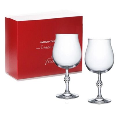 Baccarat Passion Wine Glass Pair Set Souvenir Present RARE Popular