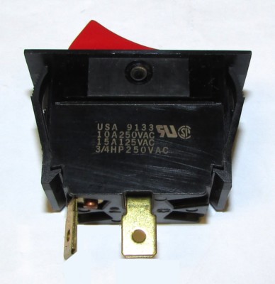 EATON 8961K52 RED ON OFF Rocker Switch 9116 10-15 Amp 125-250VAC 3/4HP ...