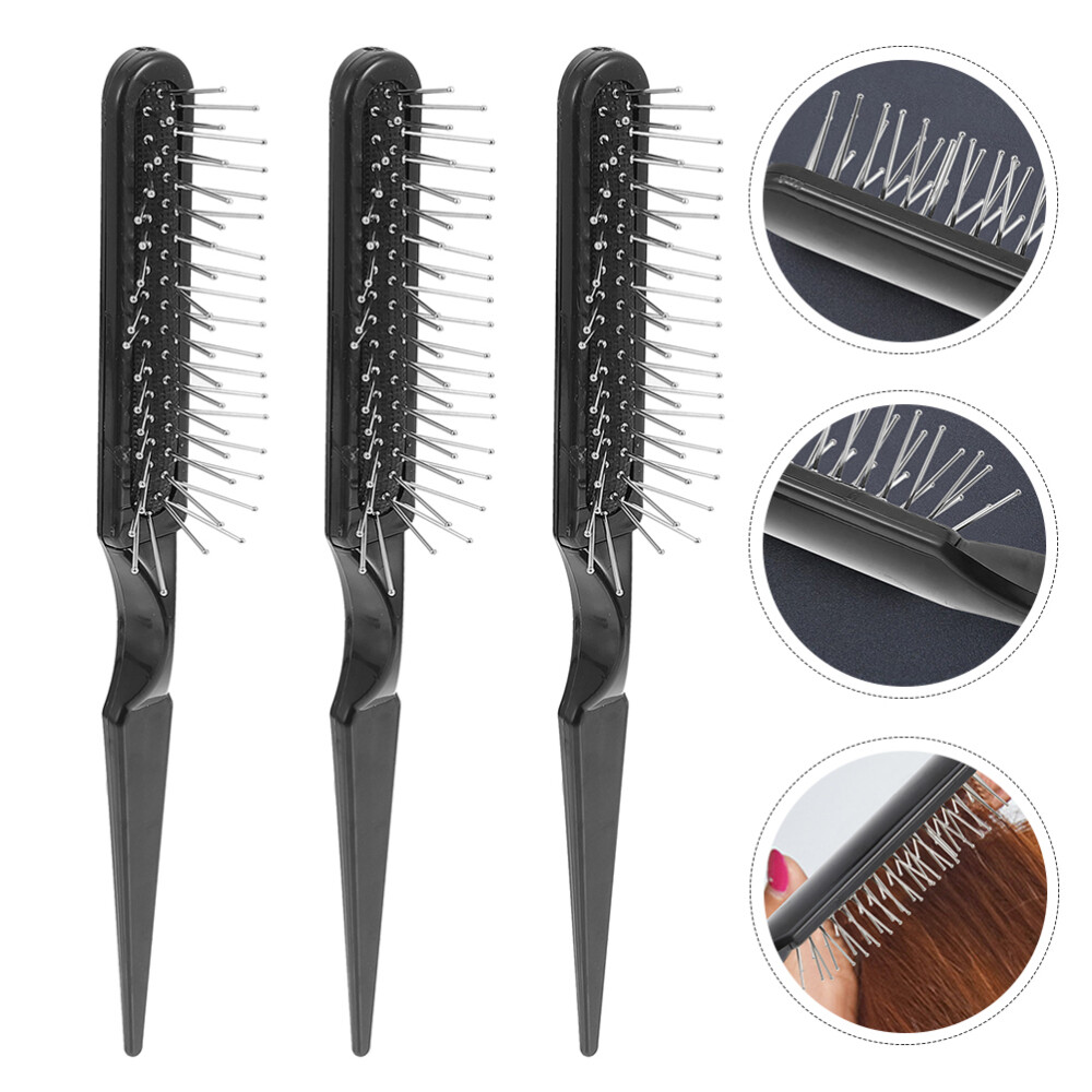 3-teiliges Styling-Kamm-Set – Haarkämme Für Lockiges & Dickes Haar (inkl. Ölkopfkamm & Grätenkamm)