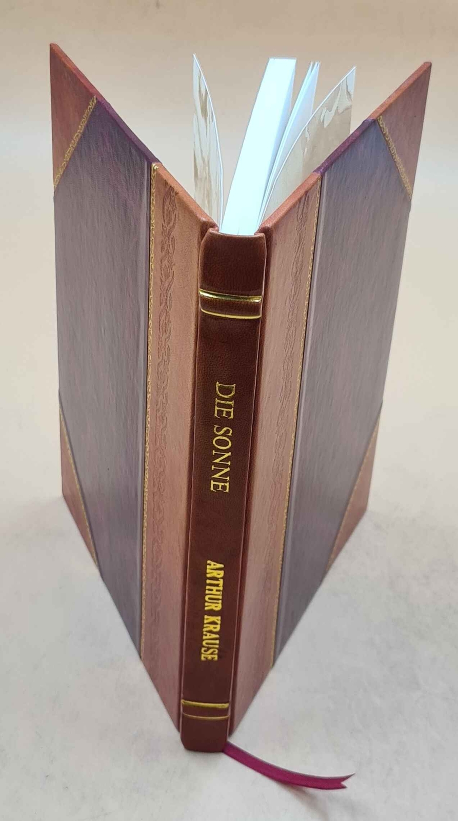 Sonne von Dr Arthur Krause mit 64 Abbildungen Leather Bound