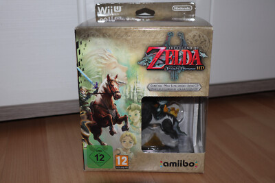 The Legend of Zelda Twilight Princess HD Wii U Wolf Link Amiibo + Soundtrack CD