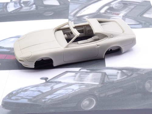 Alezan Models Kit 1/43 Jaguar XJ41 Targa Prototype 1989, Voiture Miniature Résine Verte, Fait Main, Neuf