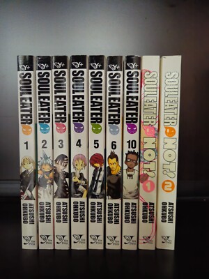 Soul Eater Vol 1-6,10 and NOT! Vol 1-2 English Manga Lot