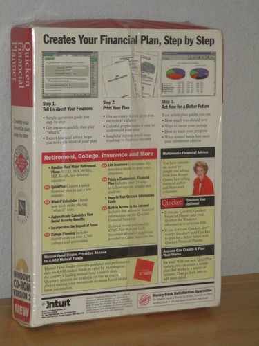 Quicken Financial Planner CD-ROM For Windows 95 and Windows 1 Personal Retiremen - Picture 2 of 2
