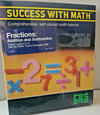 Success w/Math- Fractions:Addition and Subtraction; Atari 400/800/XL/XE Disk NIB image