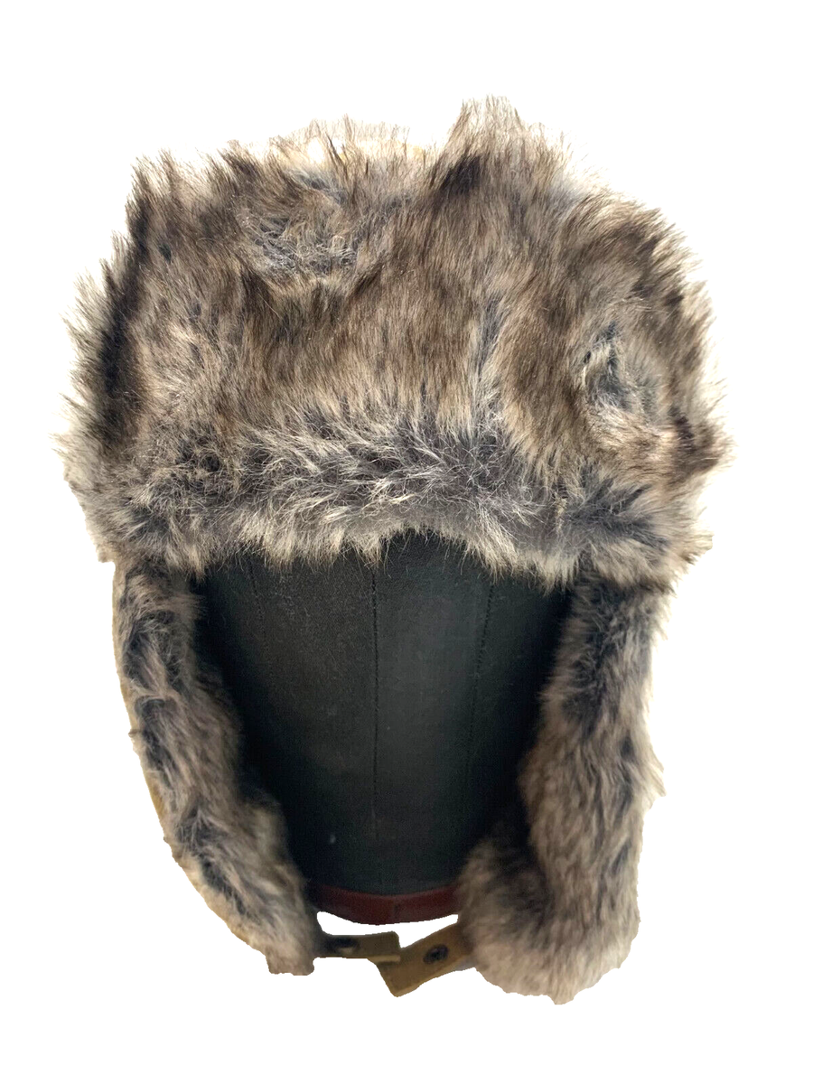 SWISS TECH Ushanka Fur Trim Trapper Hat Men Cossack Ski Cap Winter