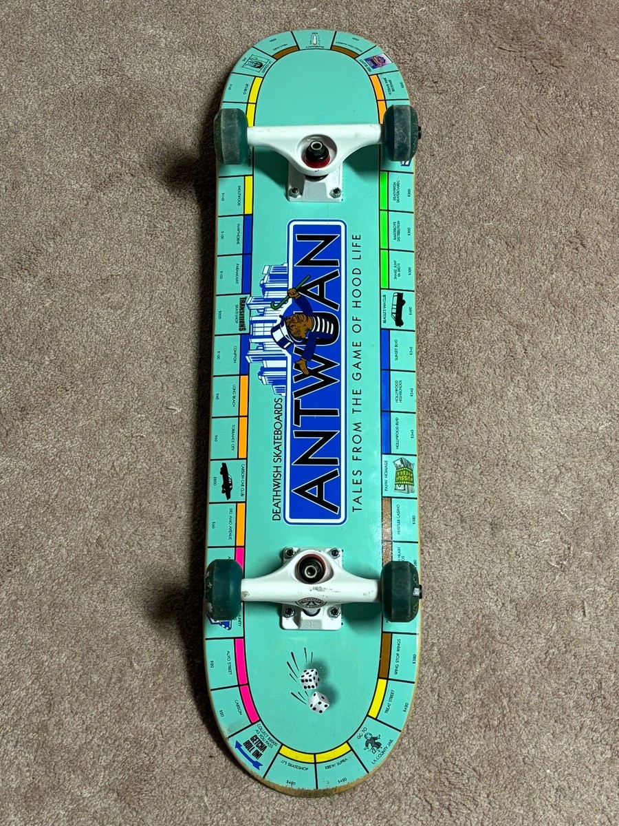 Super RARE Vintage Antwuan Dixon Skateboard Deck (Complete Super RARE Vintage Antwuan Dixon Skateboard Deck (Complete