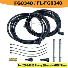 Fuel Lines Kit For 2004-2010 Chevy GMC Silver...