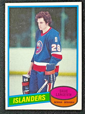 Dave Langevin RC 1980-81 O-Pee-Chee #188 OPC Rookie EX