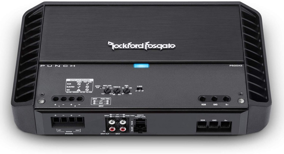 Rockford Fosgate P500X2 500W 2 Channel Amplifier for sale online