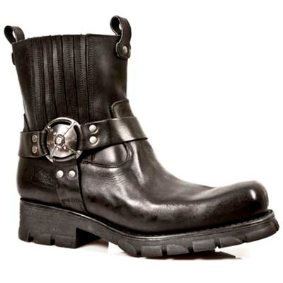 New Rock Boots Mens Style 7605 S1 black | eBay