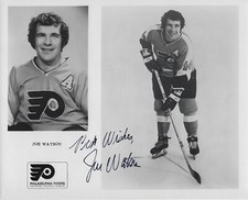 Joe Watson Autographed Signed 8x10 RARE NHL Flyers Press Photo - w/COA