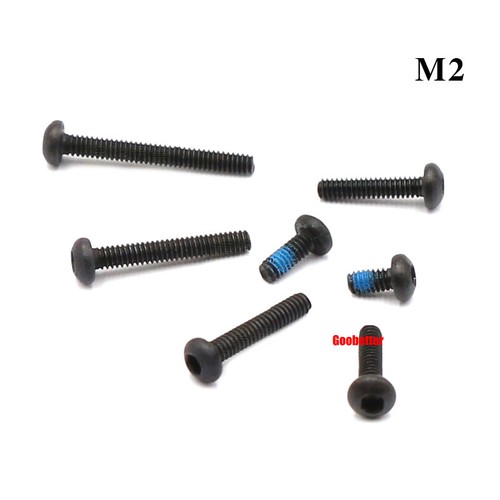 M2 Carbon Steel Hex Socket Button Head Screw 10.9 High Tensile Black Allen Bolts - Picture 7 of 28