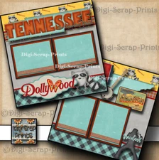 TENNESSEE vacation travel premade scrapbook pages paper piecing digiscrap #A0009