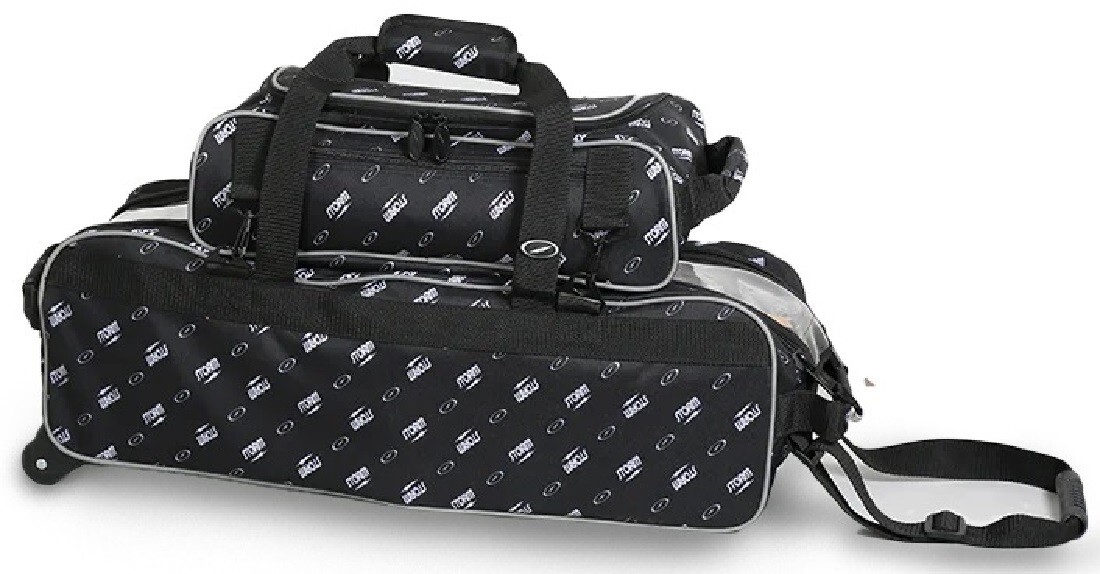 Storm 3 Ball Tournament Travel Tote Bowling Bag with Shoe Pocket Black