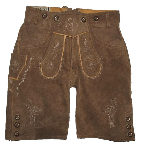 GAUDI LEATHERS Women’s Trachten Leather Shorts Pants Brown Gr. 38