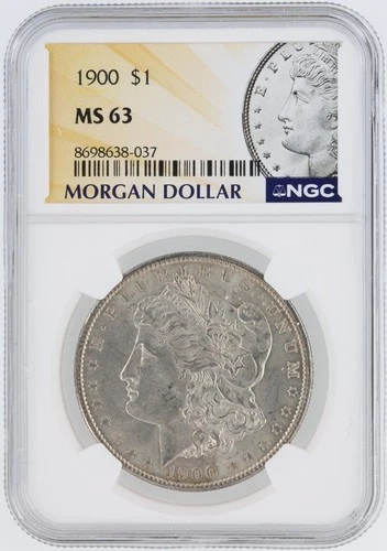 1900 Morgan Silver Dollar NGC MS63 S$1 Philadelphia Minted No Reserve