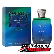Rasasi Hawas Atlantis Eua De Parfum 100ml - 3.4oz Unisex Perfume Long Lasting