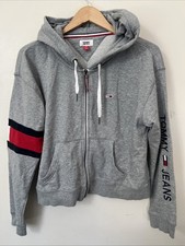 Tommy Hilfiger Vintage Tommy Jeans Spellout Hoodie Sweatshirt Women's Size L
