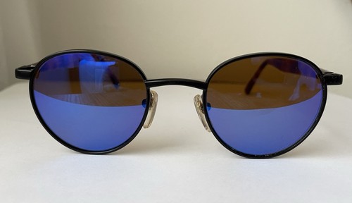VINTAGE REVO 1110 010 ROUND SUNGLASSES BLUE MIRRORED - Please Read