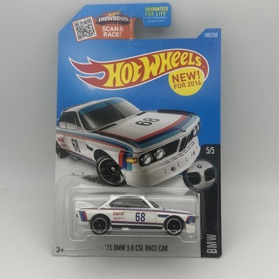 2016 Hot Wheels '73 BMW 3.0 CSL Race Car White BMW Series 5/5 First Release