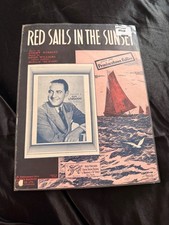 1935 RED SAILS IN THE SUNSET Sheet Music FRED WARING by Williams, Kennedy