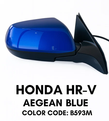 NEW AEGEAN BLUE mirror fits 2019-2022 Honda HR-V Passenger Right side LX & Sport