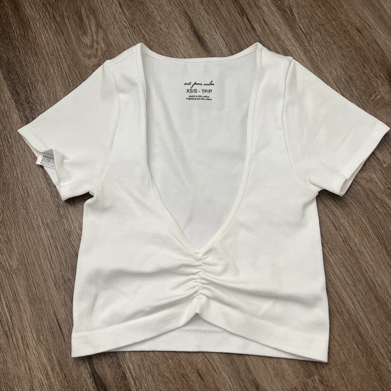 Out From Under Urban Outfitters White Crop Top Size XS/S 