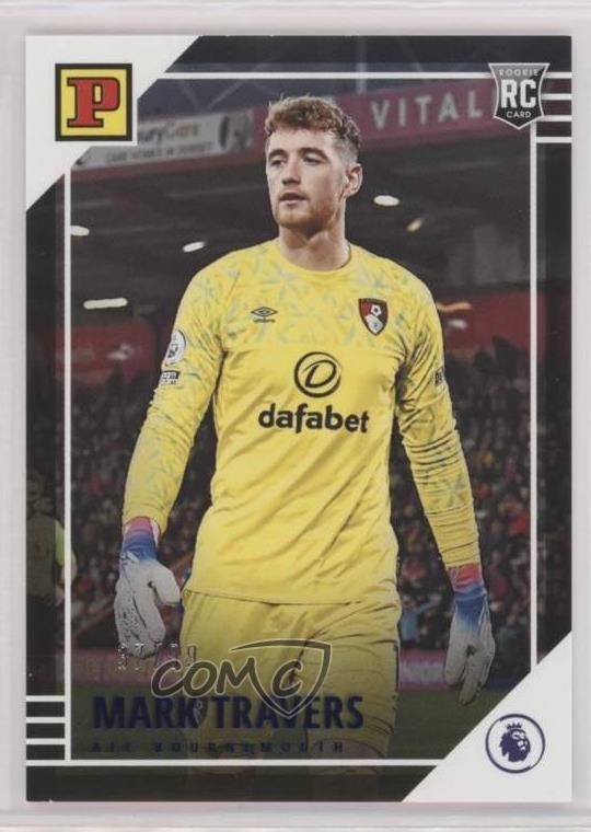 2022 Chronicles Base Premier League Panini Blue 37/99 Mark Travers Rookie RC 5ya