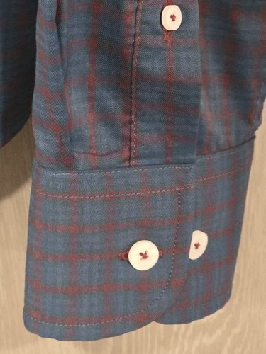 UNTUCKit Gargano Performance Button Down Shirt Men's M Slim Fit Multicolor Check - Picture 7 of 8