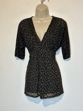 Y2K New York Co. Black Polka Dot Babydoll Top Sz L Whimsigoth Fairy Grunge