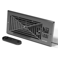 Register Booster Fan, Fits 4” x 10” Register Holes, Enhances Airflow, 4-way V...