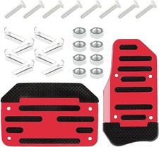 2pcs Non-slip Car Pedal Covers Automatic Transmission Gas Pedal Pa Color Red 2pcs Non-slip Car Pedal Covers Automatic Transmission Gas Pedal Pa Color Red