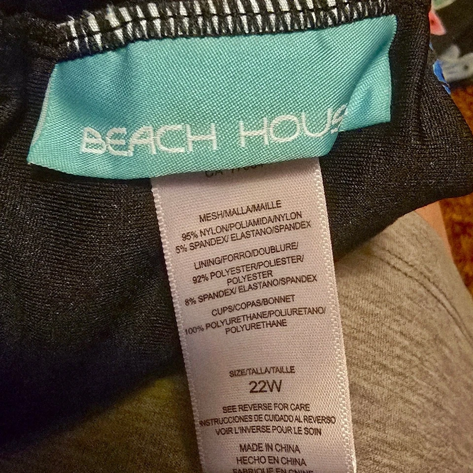 Tankini floral casa playa talla 22w Foto 4 de 4