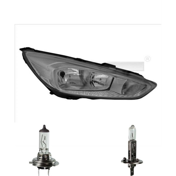 Scheinwerfer Rechts Chrom H7/H1 FüR Ford Focus III Turnier Inkl. Osram Lampen-image