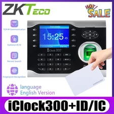 ZKTeco iclock300 ID/IC TCP/IP Biometric Fingerprint Time Clock Attendance System