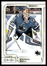 2018-19 O-Pee-Chee #467 Aaron Dell San Jose Sharks Hockey Card