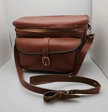 Vintage Brown Diamond (Gadg-it) Gadget Camera Case Model C 710 Genuine Leather