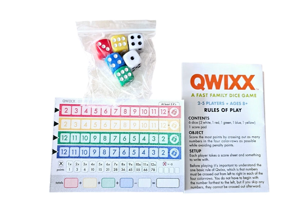 NEW  QUIXX  Dice Game Game Wright Ages 8+ Quick Play Travel Holiday Party - Image 3 of 4