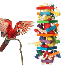 Macaw Toys, Extra Large Parrot Toys, Bird Toys for Parrots African Grey, Amazon
